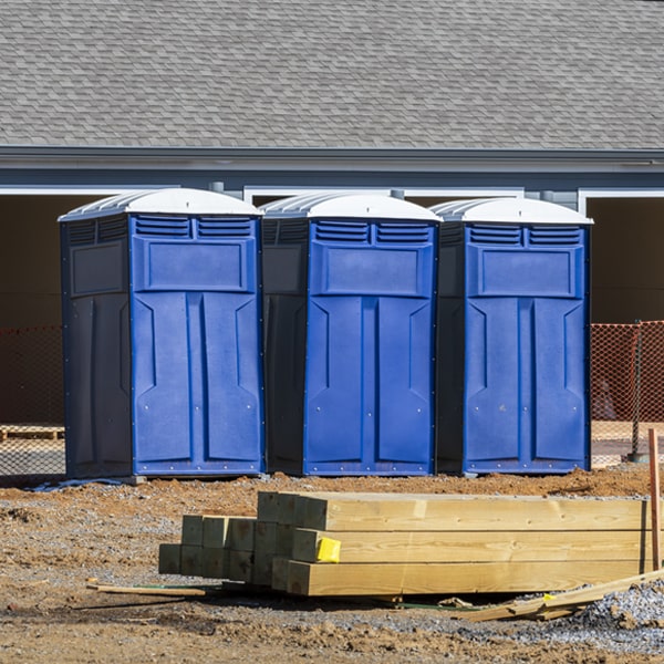 what is the cost difference between standard and deluxe portable restroom rentals in Mina NY